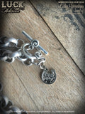 1612 Lucky Horseshoe necklace, horseshoe necklace, good luck necklace, lucky necklace, silver, big, chunky, bold and badass