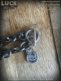 1605 - Lucky Horseshoe necklace, horseshoe necklace, good luck, jewelry, lucky jewelry, necklace, big, chunky, bold & badass, jewelry