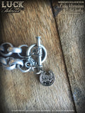 1609 Lucky Horseshoe necklace, horseshoe necklace, good luck necklace, lucky necklace, silver, big, chunky, bold and badass
