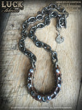 1605 - Lucky Horseshoe necklace, horseshoe necklace, good luck, jewelry, lucky jewelry, necklace, big, chunky, bold & badass, jewelry
